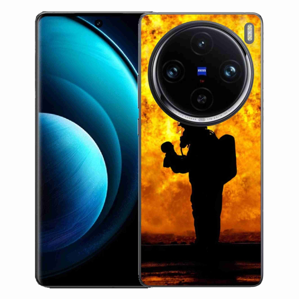 Gelový kryt mmCase na Vivo X100 Pro 5G - hasič