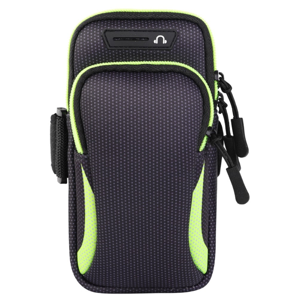 Arm univerzální sportovní kapsička na ruku 190 x 90 mm - černá/zelená