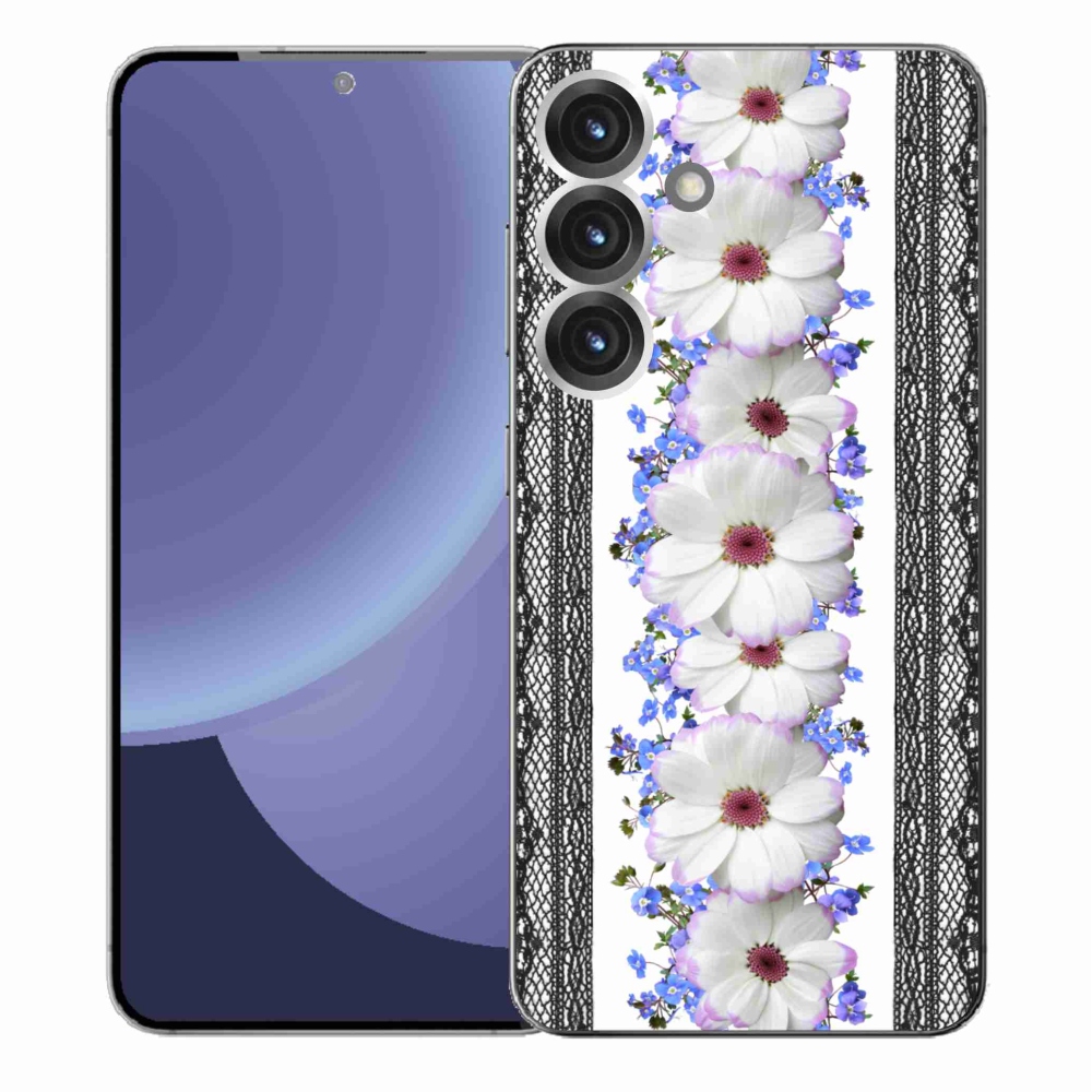 Gelový kryt mmCase na Samsung Galaxy S25+ - květiny 8
