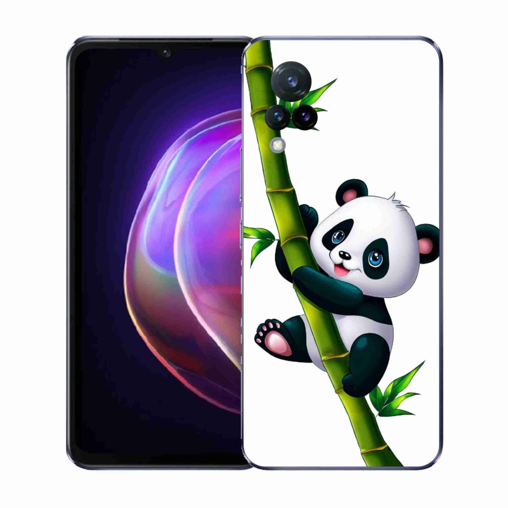 Gelový kryt mmCase na Vivo V21 4G/5G - panda na bambusu