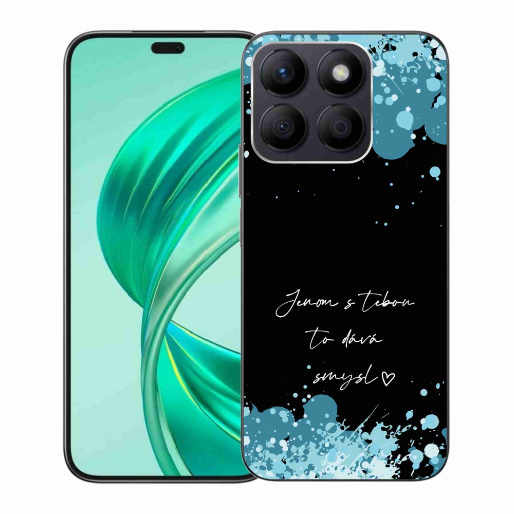 Gelový kryt mmCase na Honor X8b - zamilovaný text černé pozadí