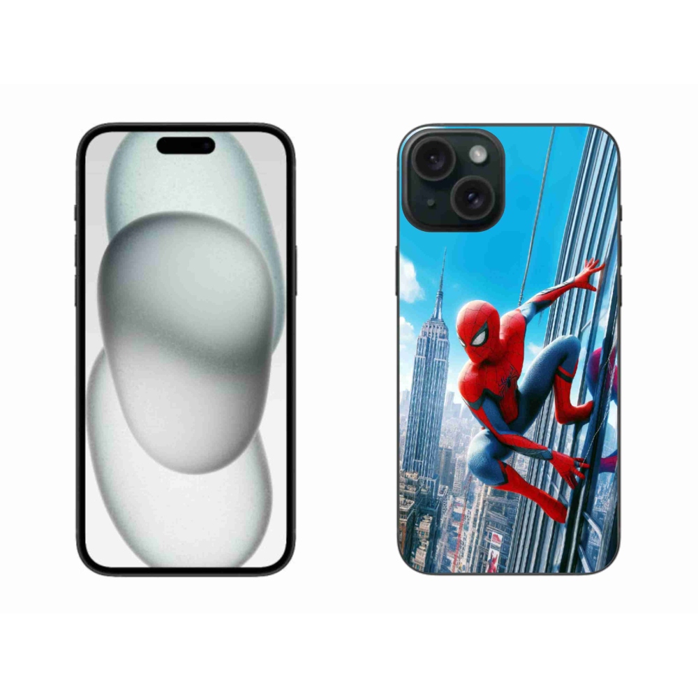 Gelový kryt mmCase na iPhone 15 Plus - spiderman