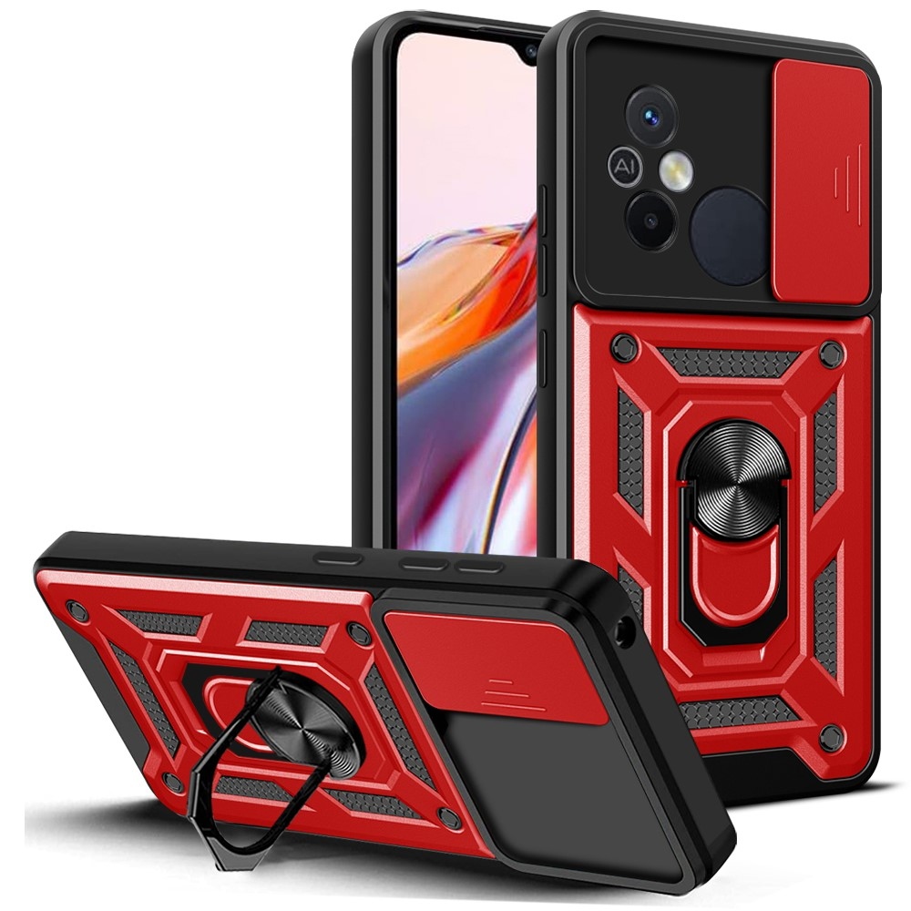 Slide odolný kryt na Xiaomi Redmi 12C - červený
