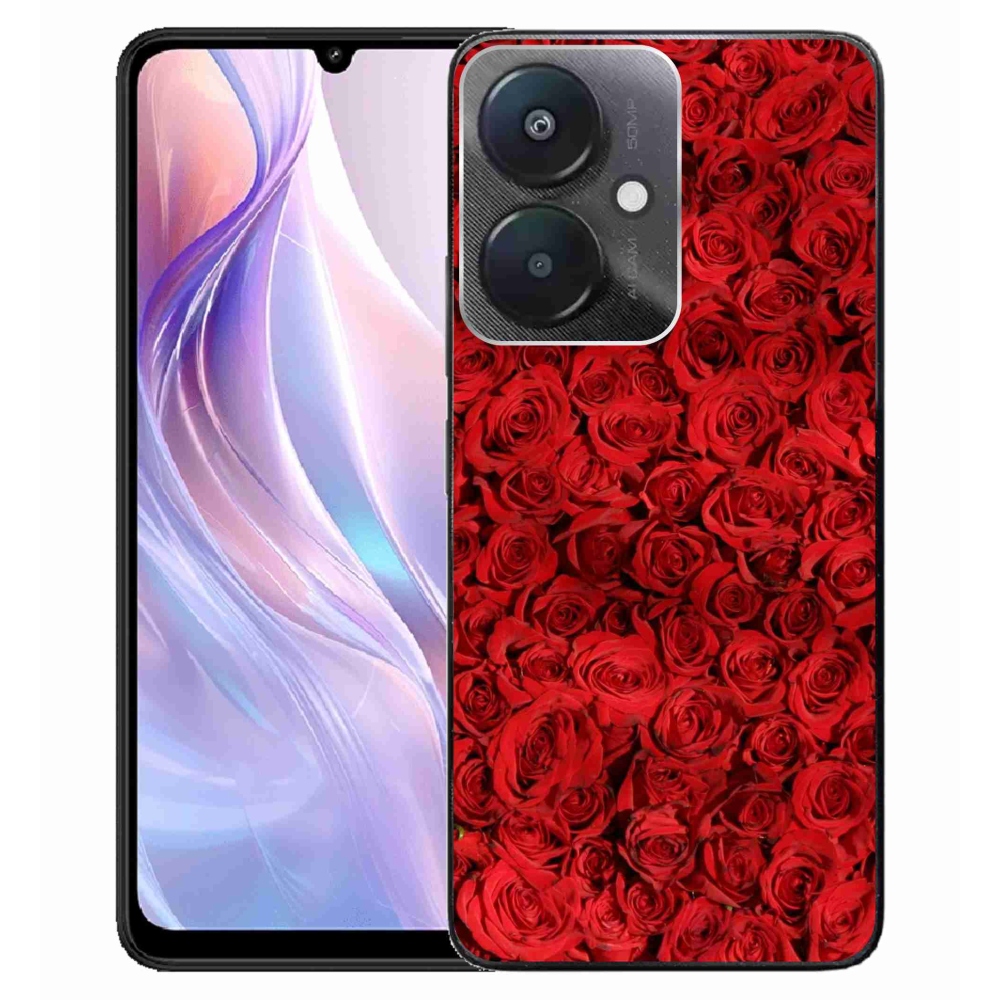 Gelový kryt mmCase na Xiaomi Redmi 13C 5G - růže