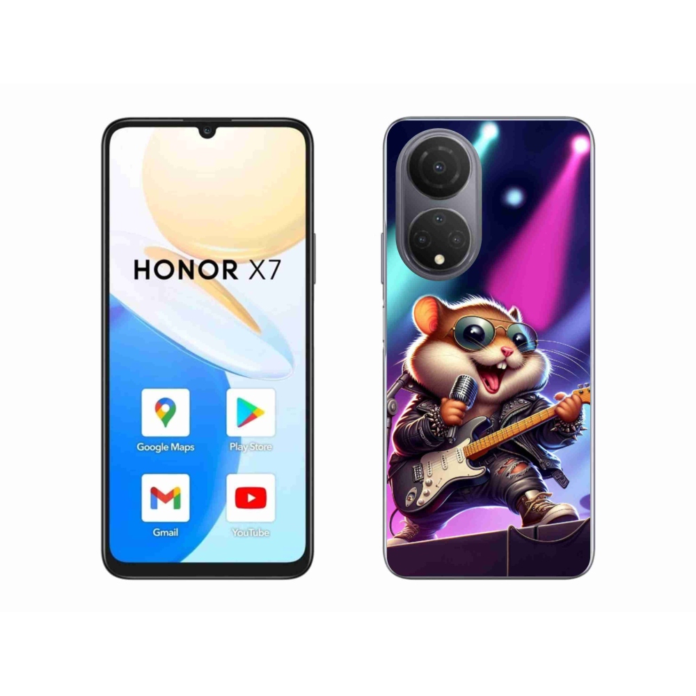 Gelový kryt mmCase na Honor X7 - křeček rocker