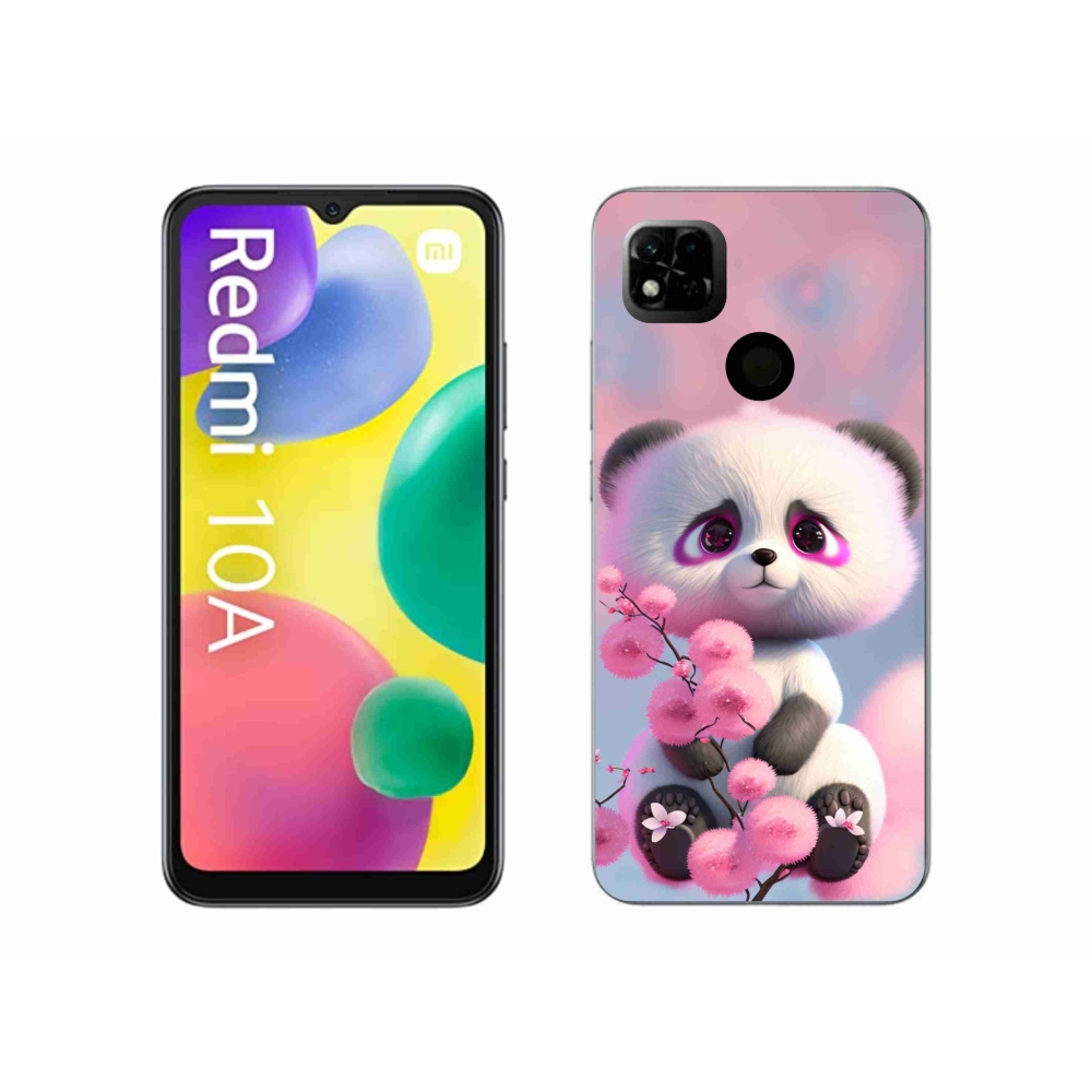 Gelový kryt mmCase na Xiaomi Redmi 10A - roztomilá panda 1