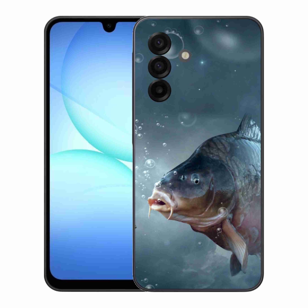 Gelový kryt mmCase na Samsung Galaxy A17 4G/5G - kapr a bublinky
