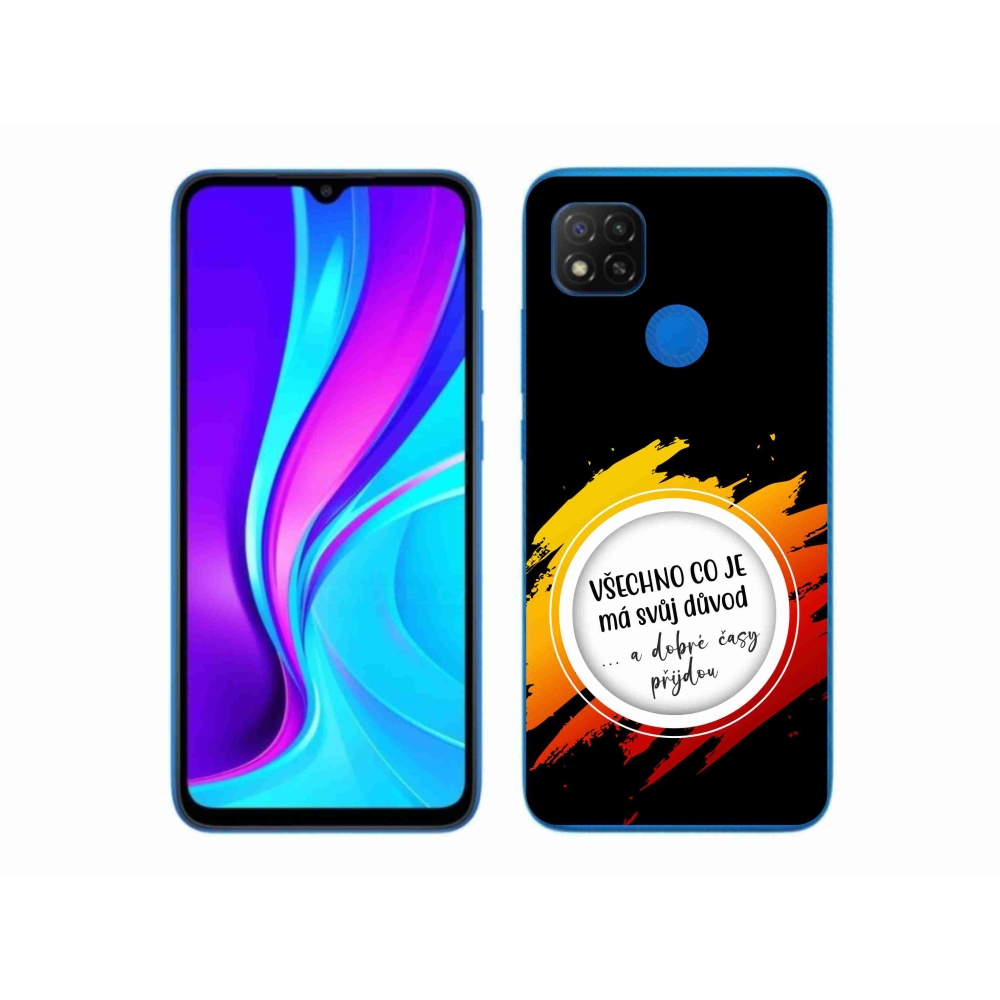 Gelový kryt mmCase na Xiaomi Redmi 9C - citát 3 černé pozadí