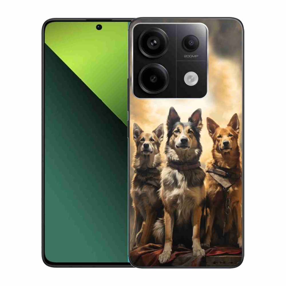 Gelový kryt mmCase na Xiaomi Redmi Note 13 Pro 5G/Poco X6 5G - tři psi