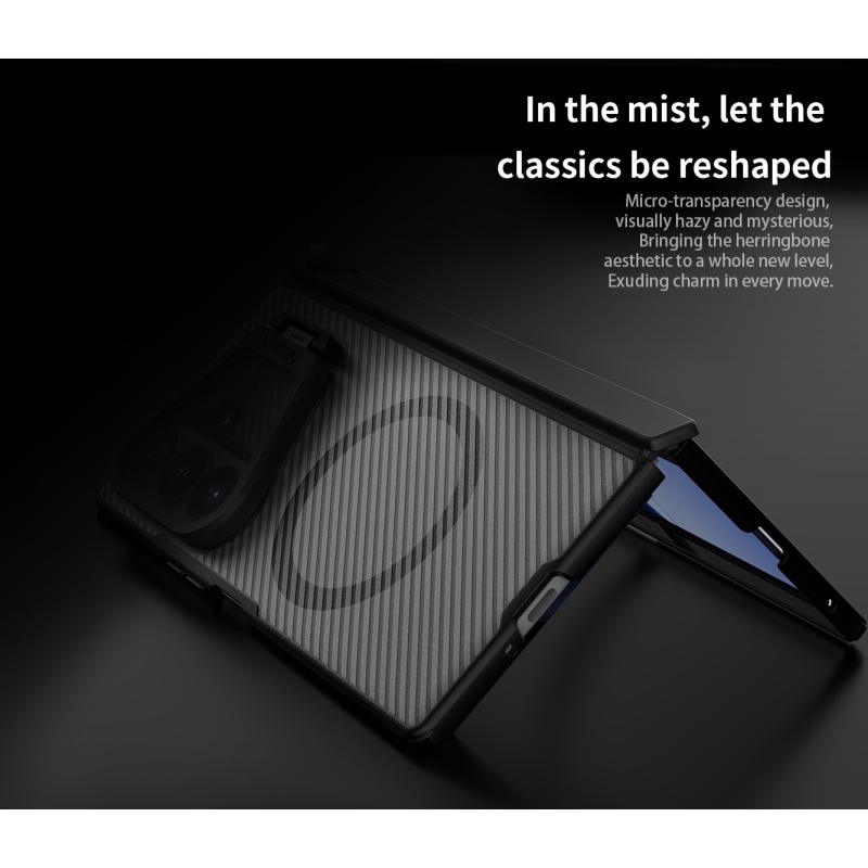 Nillkin CamShield Prop Magnetic (Transparent Lens) Zadní Kryt pro Samsung Galaxy Z Fold 8 Ultra Transparent Black