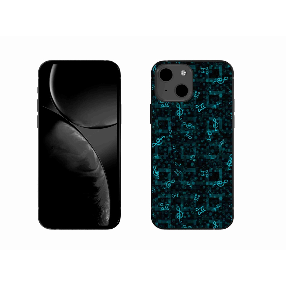 Gelový kryt mmCase na iPhone 13 - noty 1