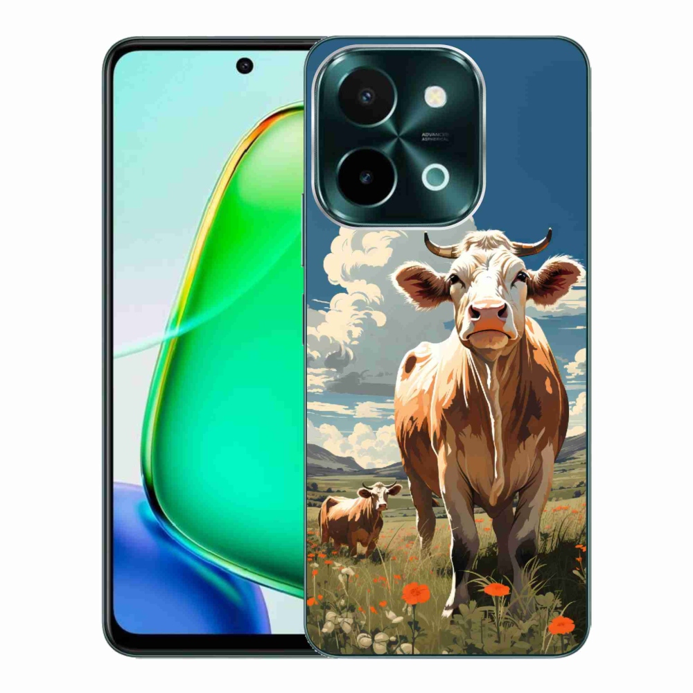 Gelový kryt mmCase na Vivo Y28 - krávy na louce