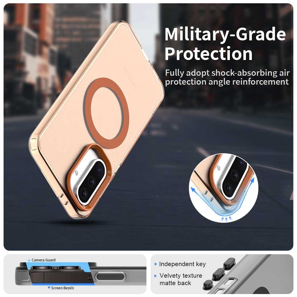 Candy gelový obal MagSafe pro Samsung Galaxy A36 5G/A56 5G - oranžový