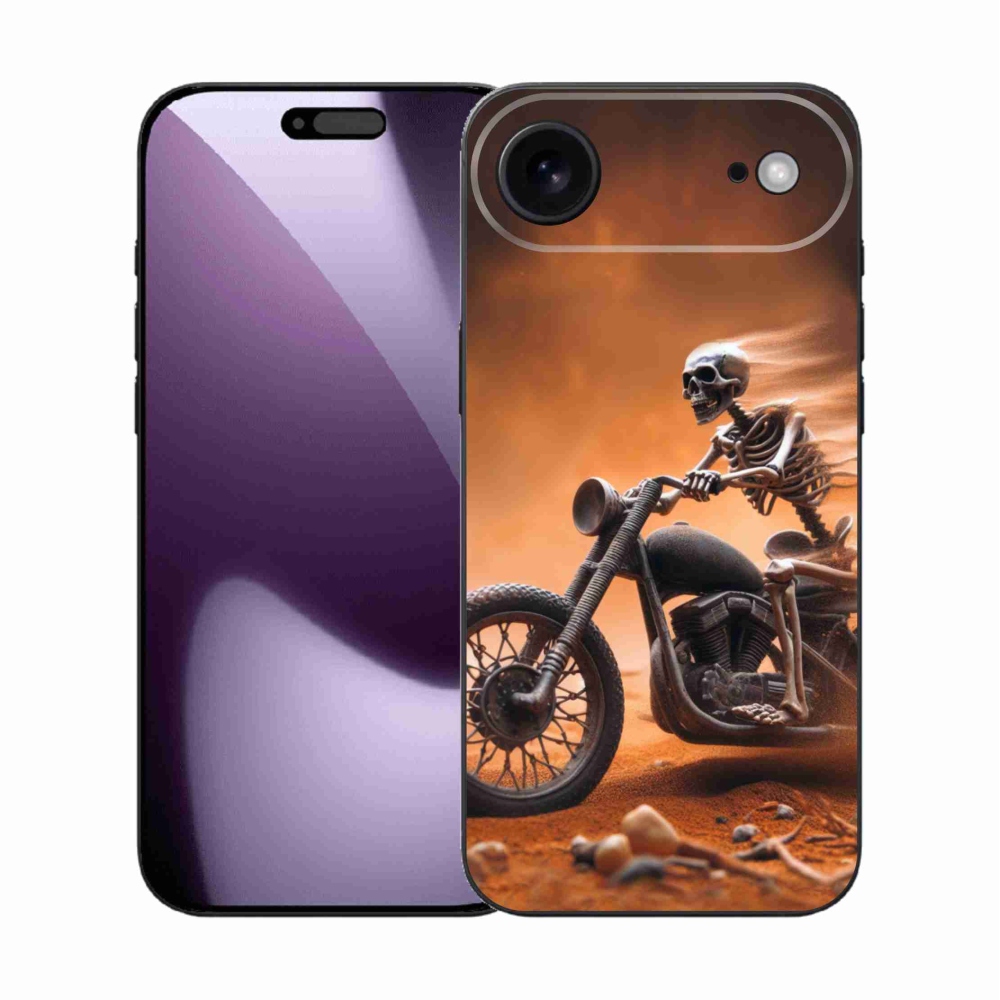 Gelový kryt mmCase na iPhone 17 Air - kostra na motorce