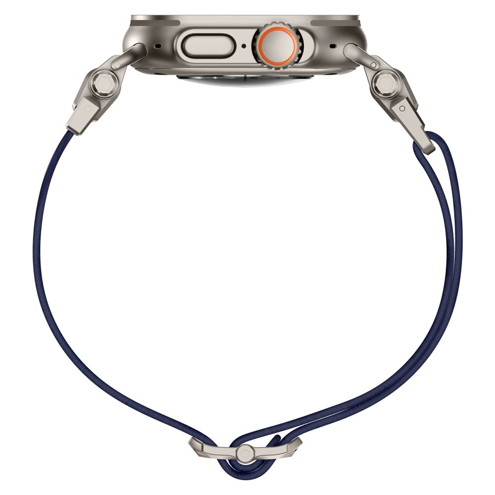 Titanium nylonový řemínek na Apple Watch Ultra/Ultra 2 49mm/SE/SE 2022/2023 44mm/10 46mm/9/8/7 45mm/6/5/4 44mm/3/2/1 42 mm - modrý