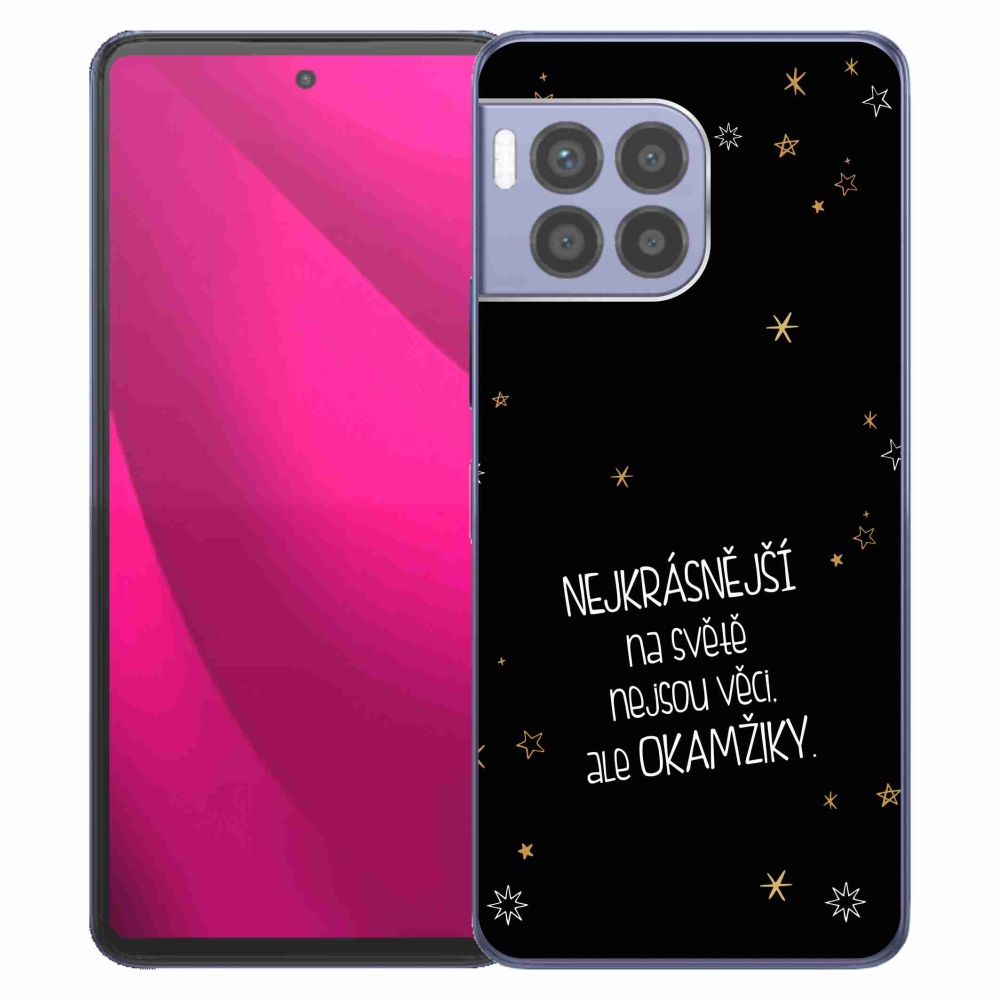 Gelový kryt mmCase na T-Mobile T Phone 2 Pro - citát 4 černé pozadí