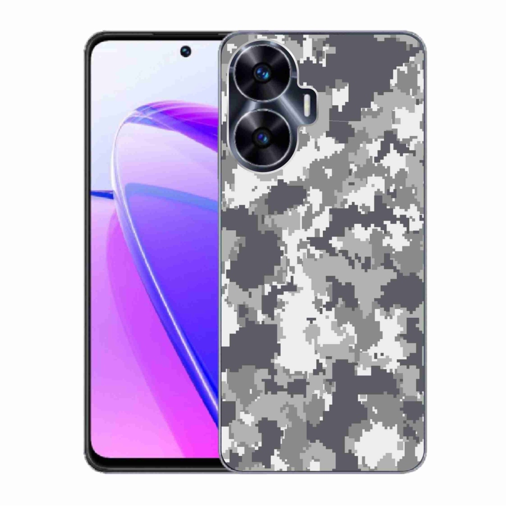 Gelový kryt mmCase na Realme C55 - maskáčový vzor 2