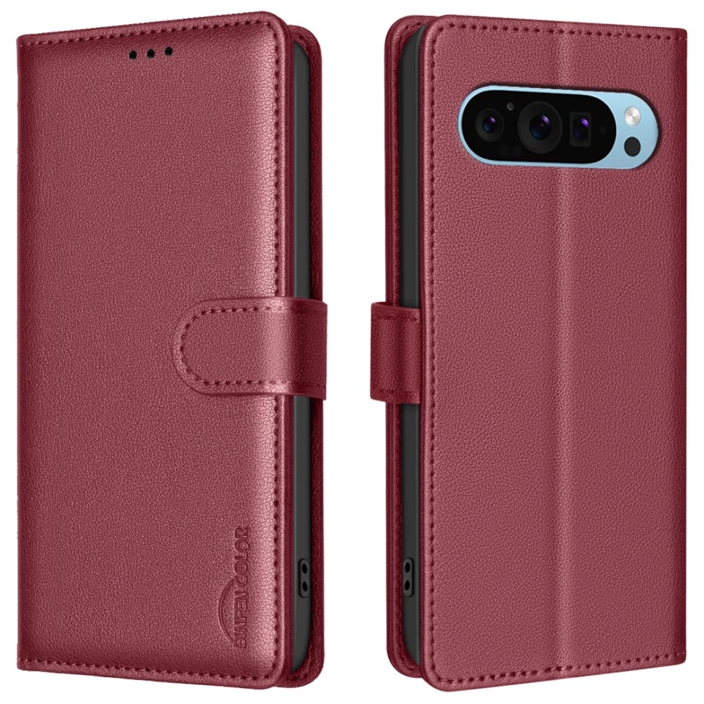 BNF knížkové pouzdro na Google Pixel 9/9 Pro - červené