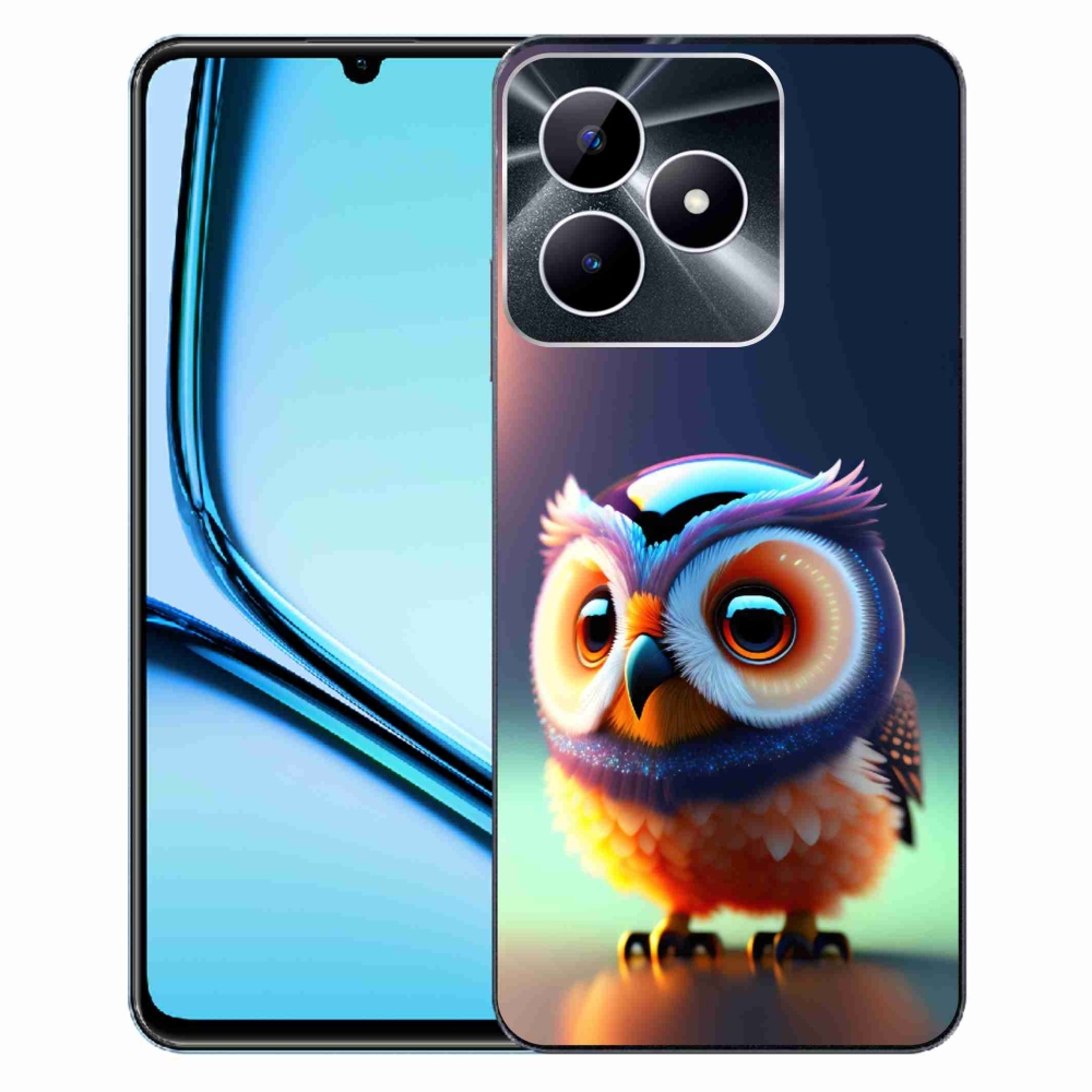 Gelový kryt mmCase na Realme Note 50 - sovička