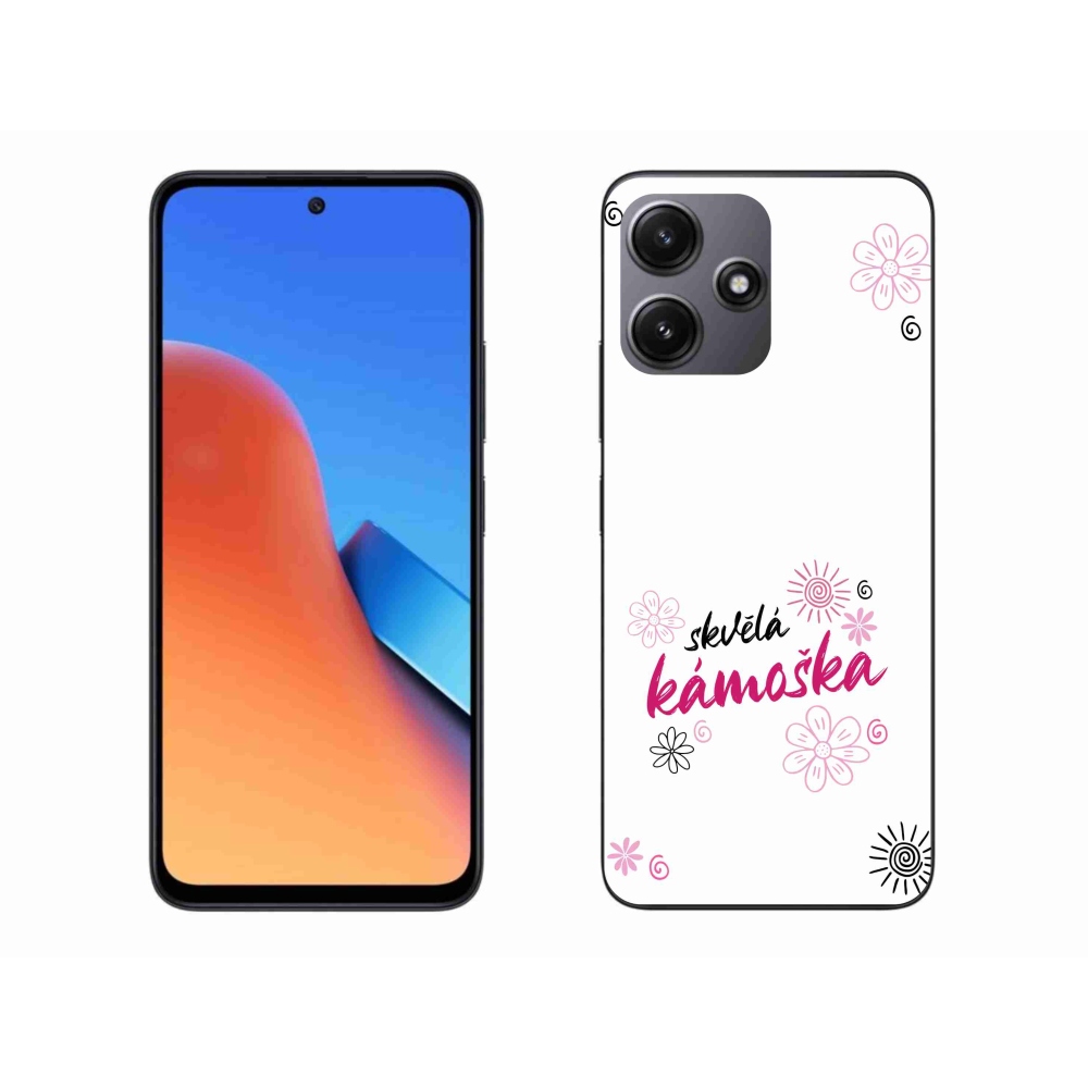 Gelový kryt mmCase na Xiaomi Redmi 12 5G - skvělá kámoška bílé pozadí