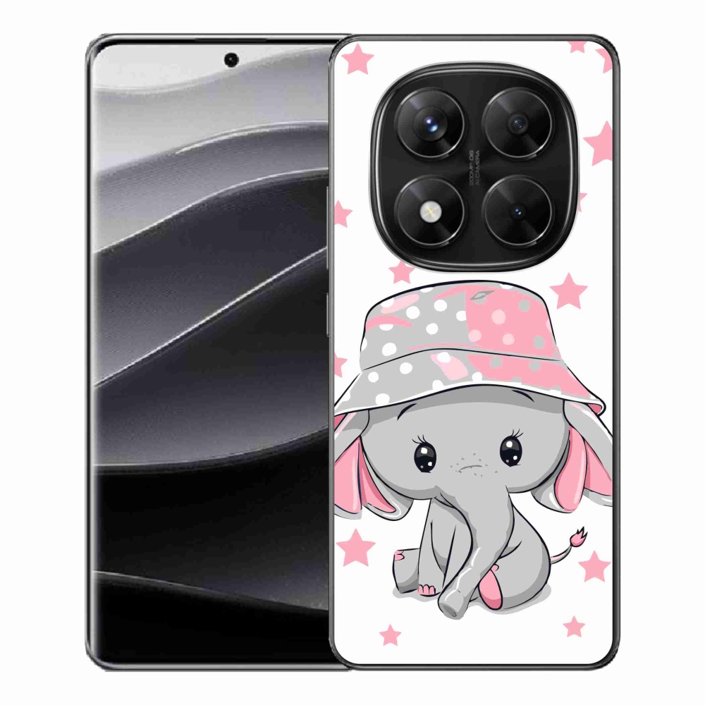Gelový kryt mmCase na Xiaomi Redmi Note 14 Pro 5G/Poco X7 5G - růžový slon