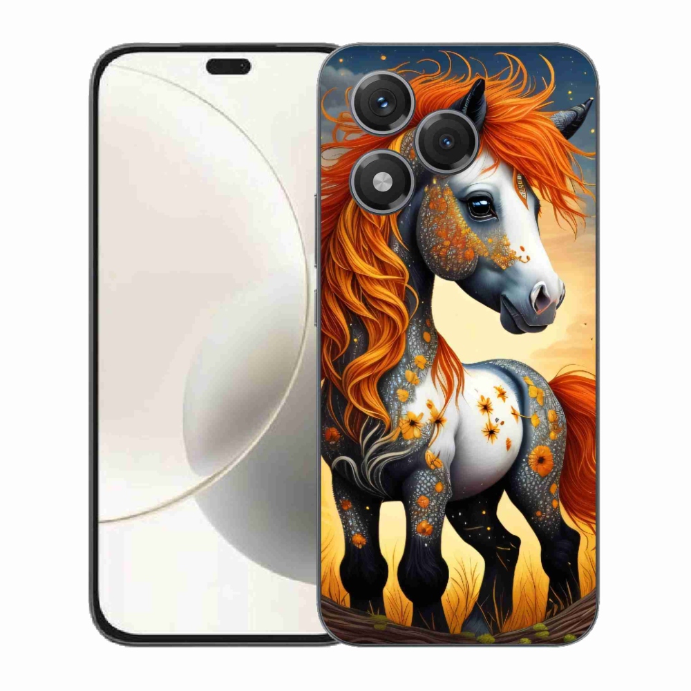 Gelový kryt mmCase na Honor 400 Lite - barevný poník