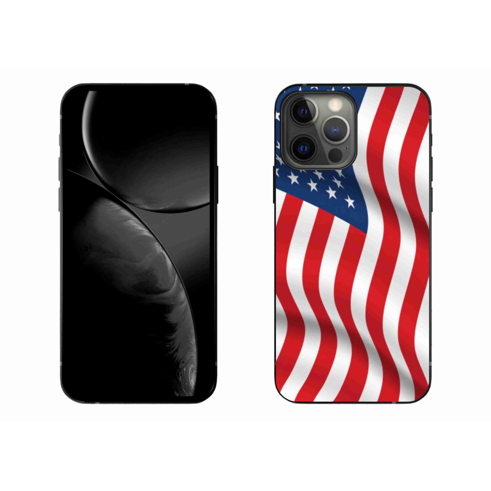 Gelový kryt mmCase na mobil iPhone 13 Pro Max 6.7 - USA vlajka
