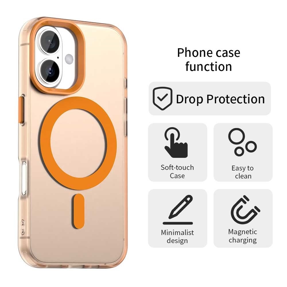 Candy gelový obal MagSafe pro iPhone 17 - oranžový