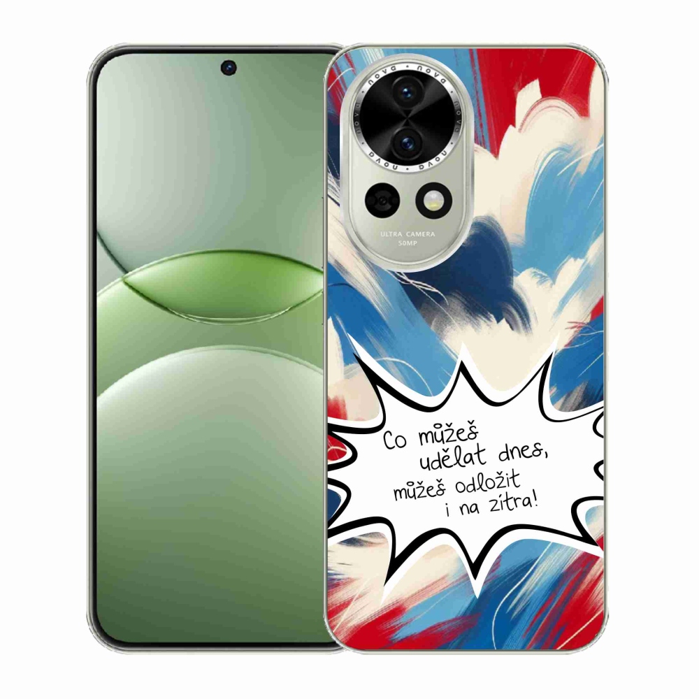 Gelový kryt mmCase na Huawei Nova 13 5G - vtipný text 9 bílé pozadí