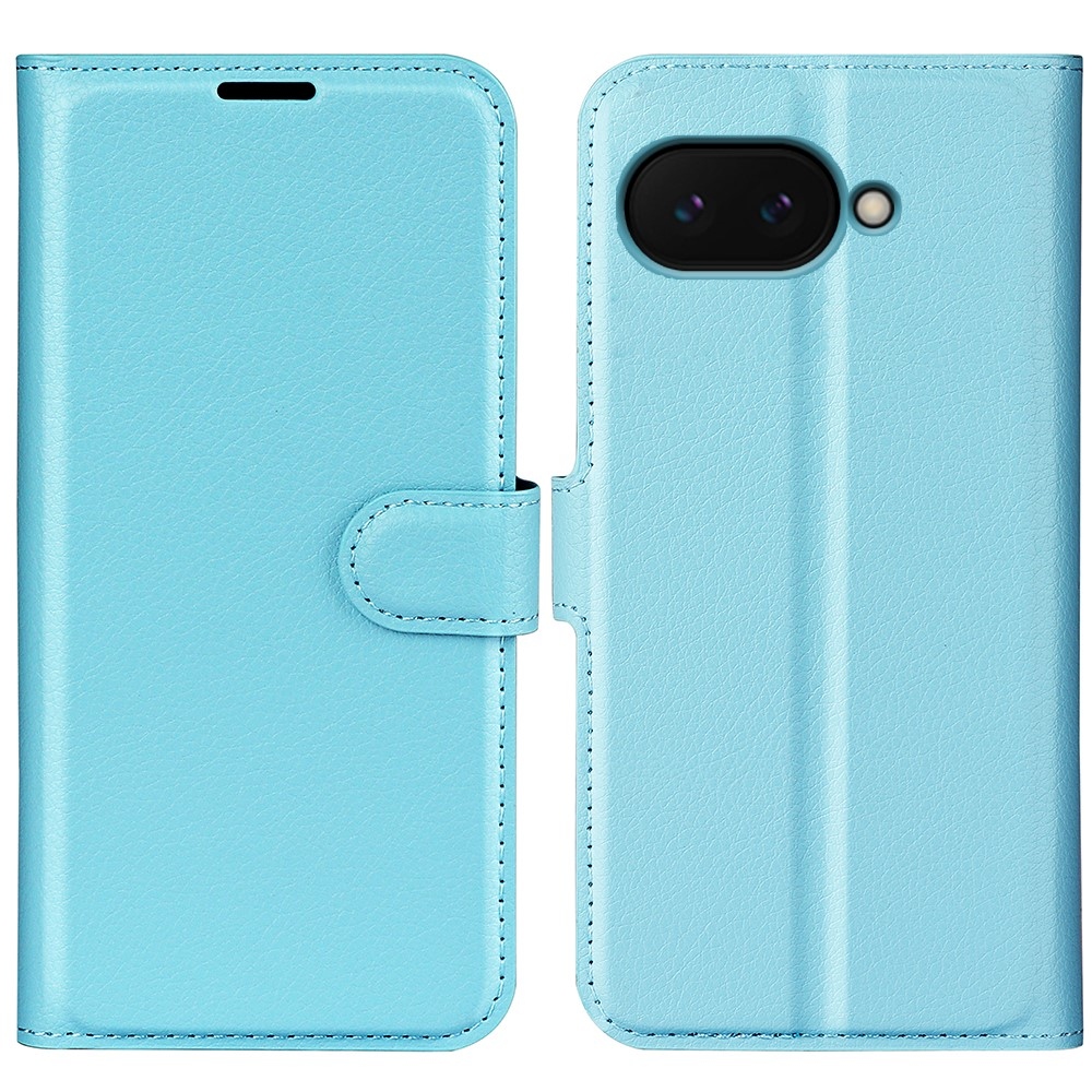Litchi knížkové pouzdro na Google Pixel 9a - modré