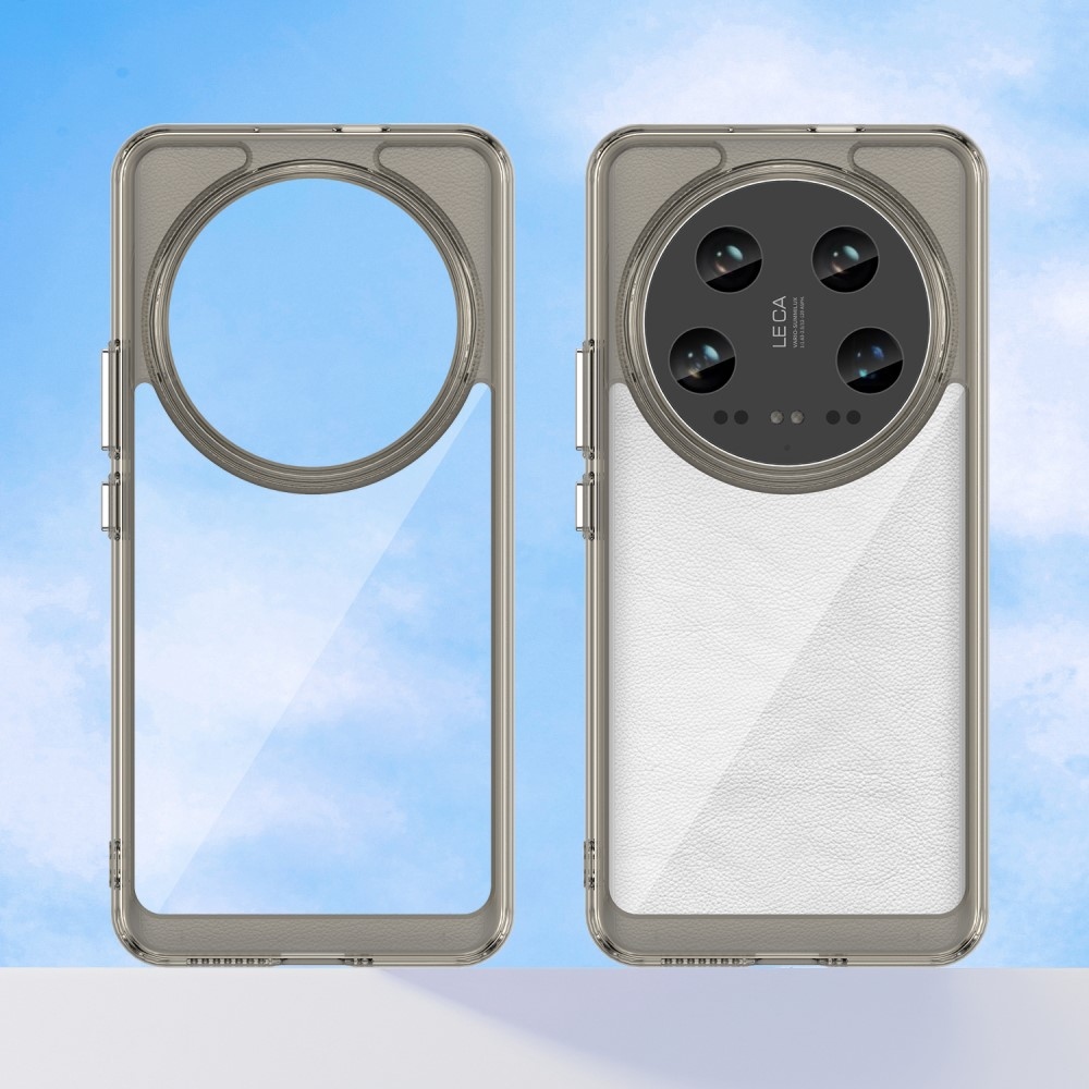 Gelový obal s pevnými zády na Xiaomi 14 Ultra - šedý