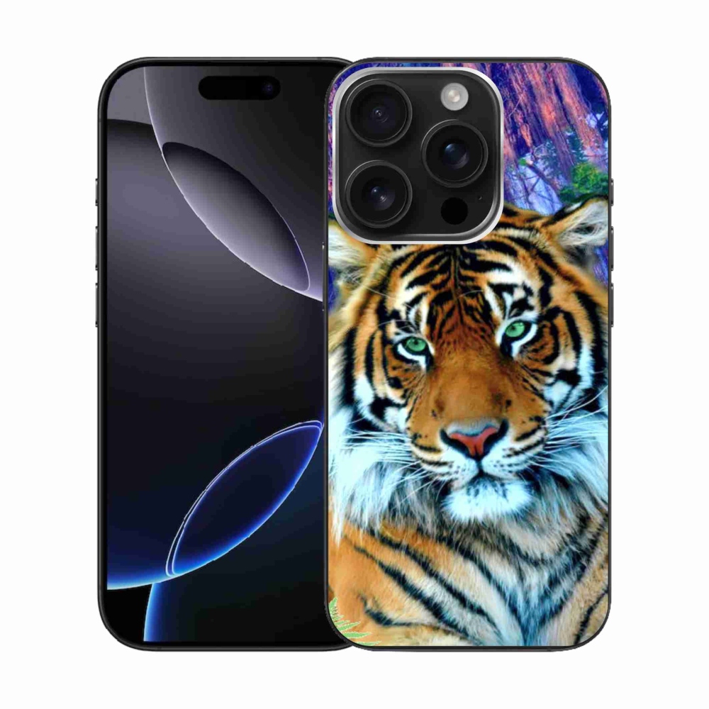 Gelový obal mmCase na iPhone 16 Pro - tygr