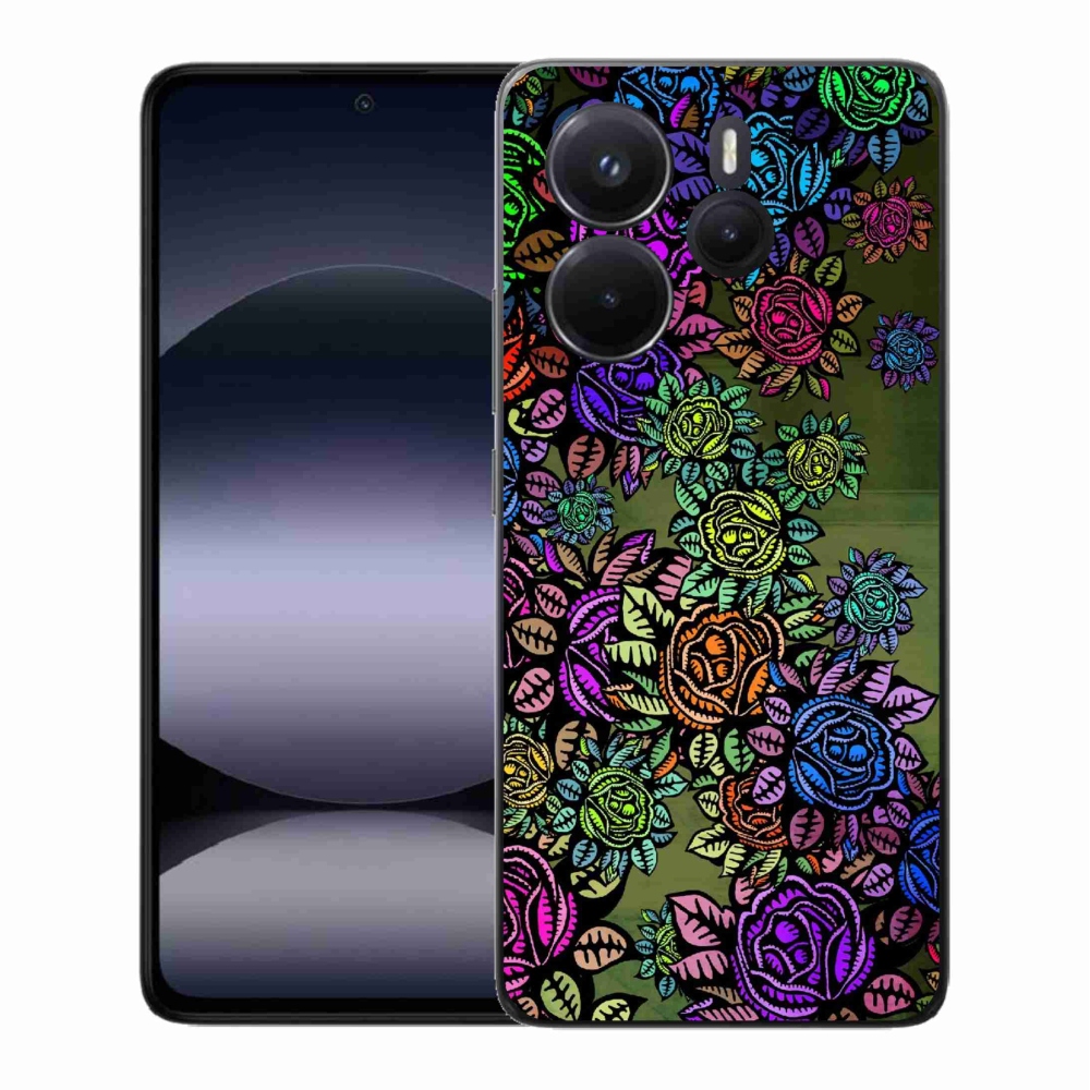 Gelový kryt mmCase na Xiaomi Redmi Note 14 - květiny 6