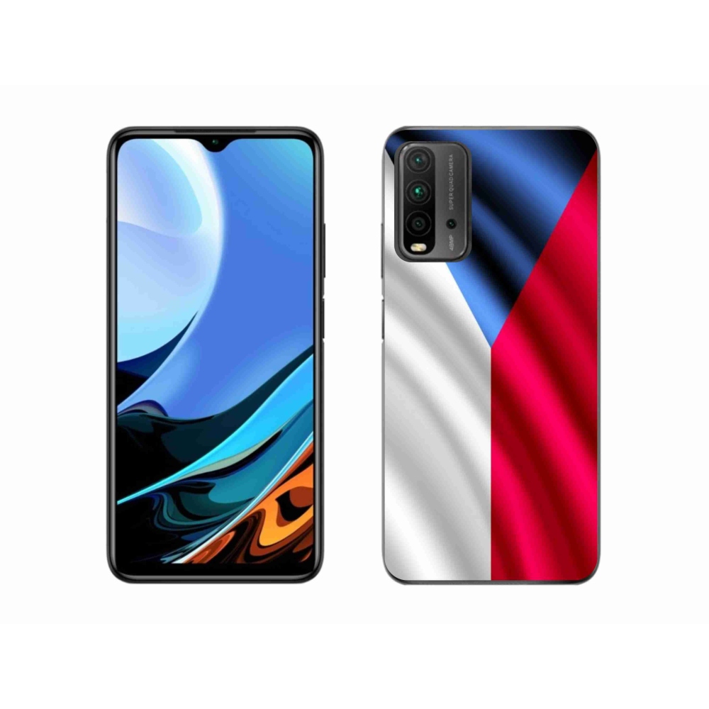 Gelový kryt mmCase na mobil Xiaomi Redmi 9T - česká vlajka