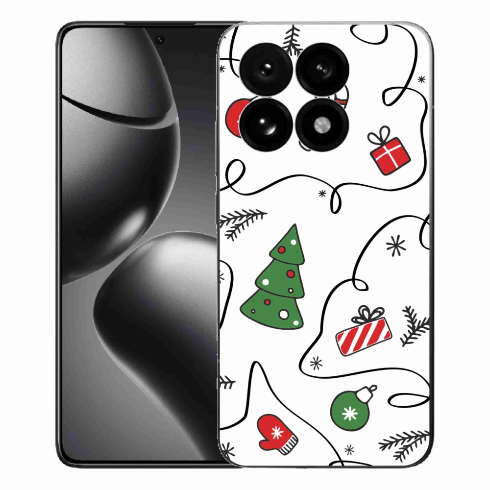 Gelový kryt mmCase na Xiaomi 15T - vánoční motivy