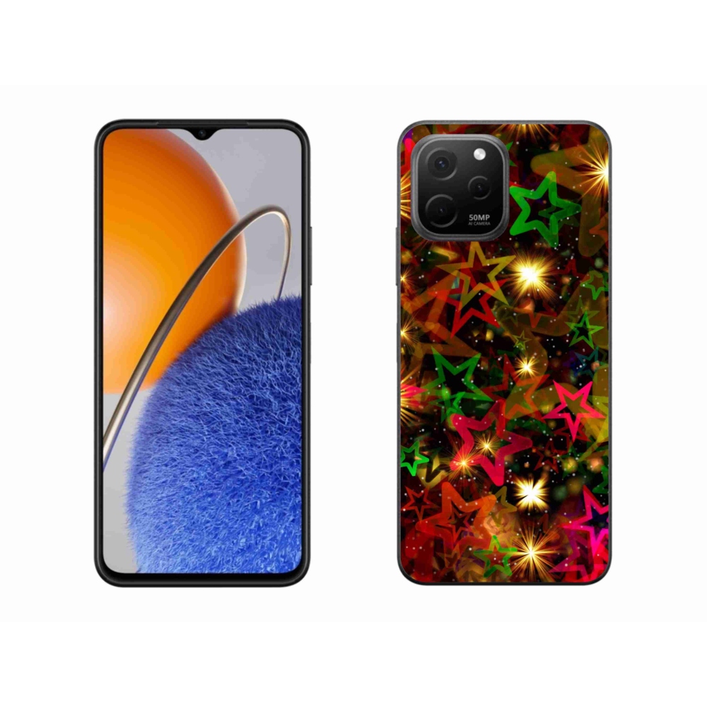 Gelový kryt mmCase na Huawei Nova Y61 - barevné hvězdičky