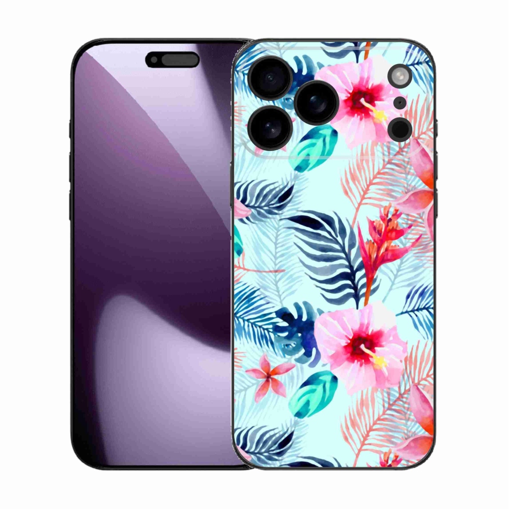 Gelový kryt mmCase na iPhone 17 Pro Max - květiny
