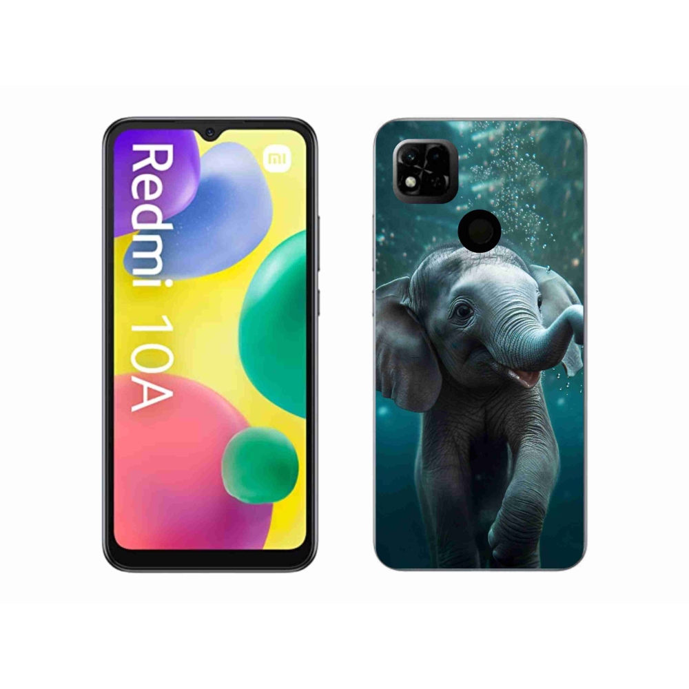Gelový kryt mmCase na Xiaomi Redmi 10A - slůně pod vodou