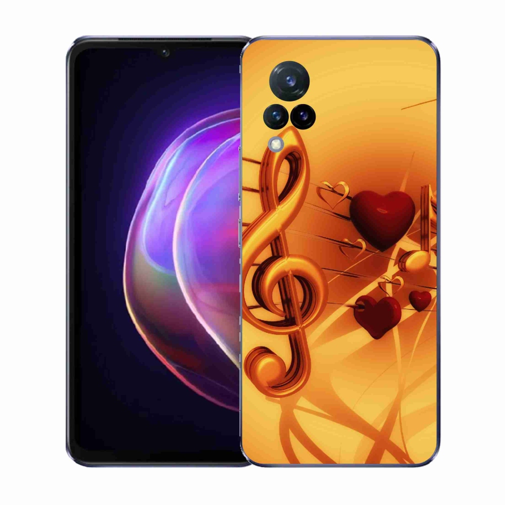 Gelový kryt mmCase na Vivo V21 4G/5G - noty