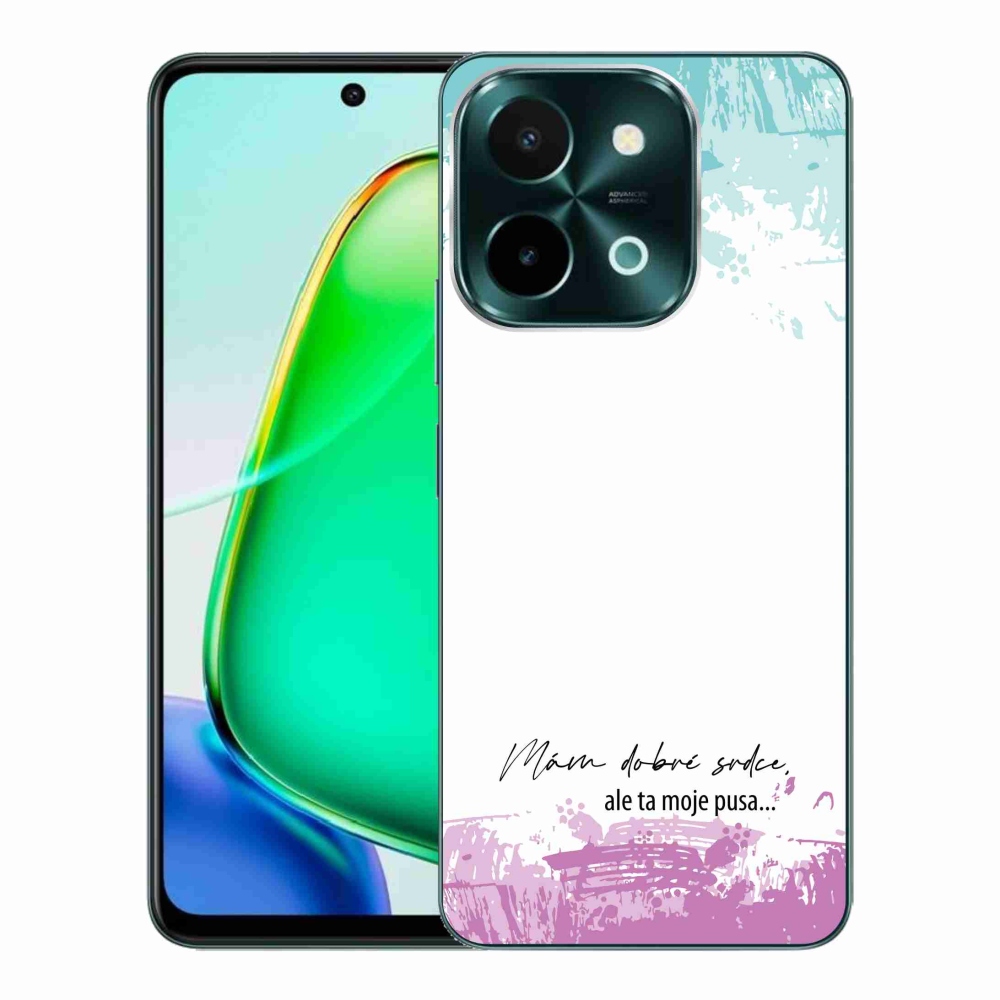 Gelový kryt mmCase na Vivo Y28 - vtipný text 3 bílé pozadí