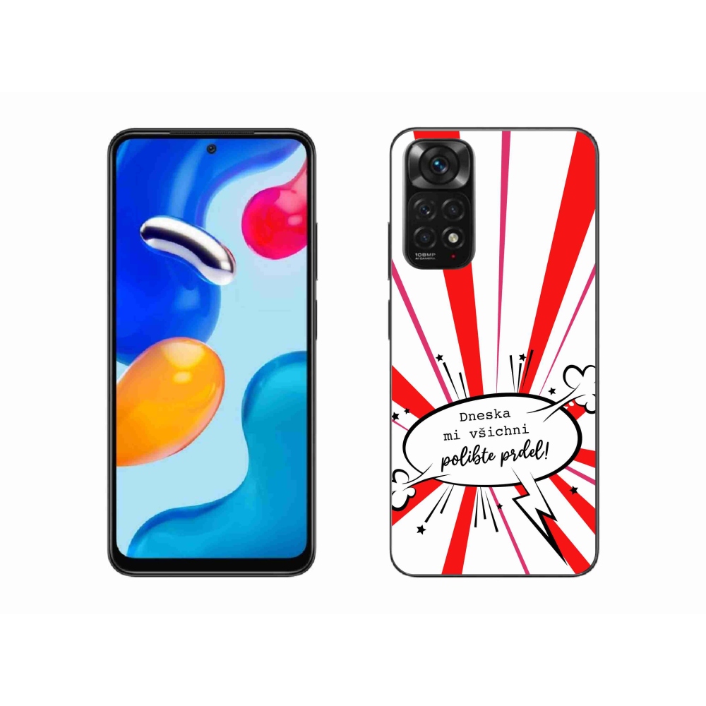 Gelový kryt mmCase na Xiaomi Redmi Note 11S 4G - vtipný text 15 bílé pozadí
