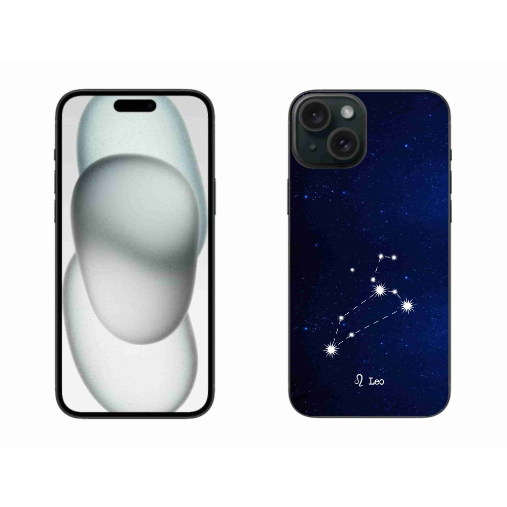 Gelový kryt mmCase na iPhone 15 Plus - souhvězdí Lva