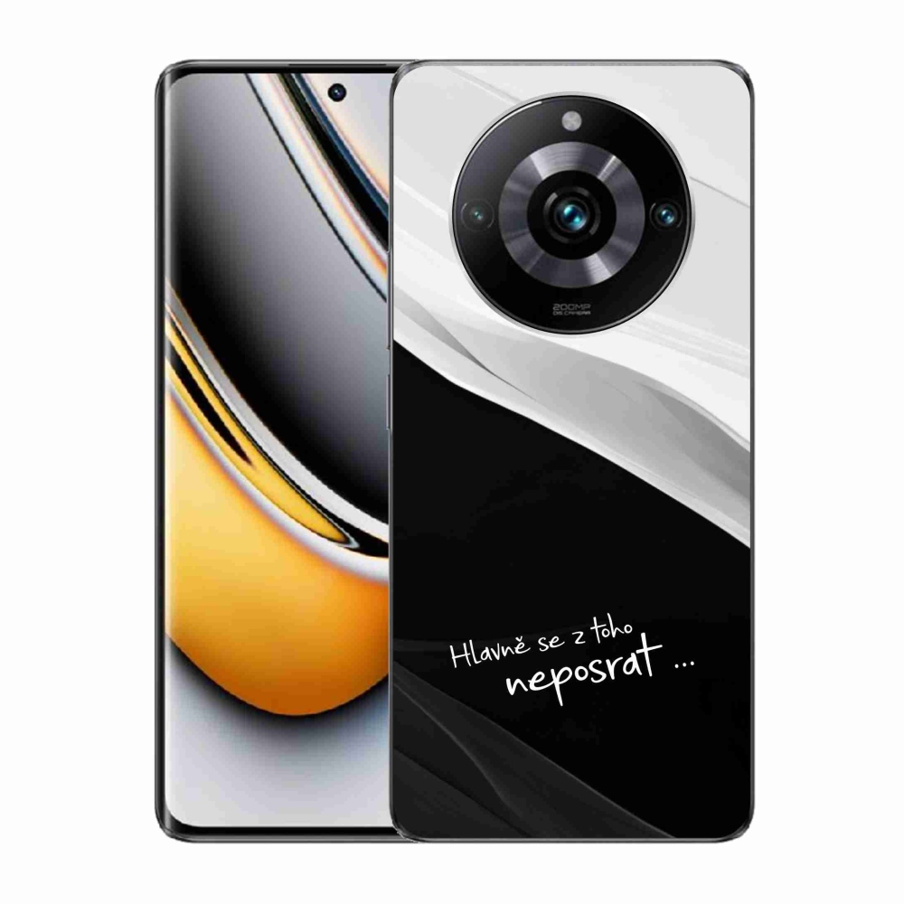 Gelový kryt mmCase na Realme 11 Pro/11 Pro+ - vtipný text 13 černobílé pozadí