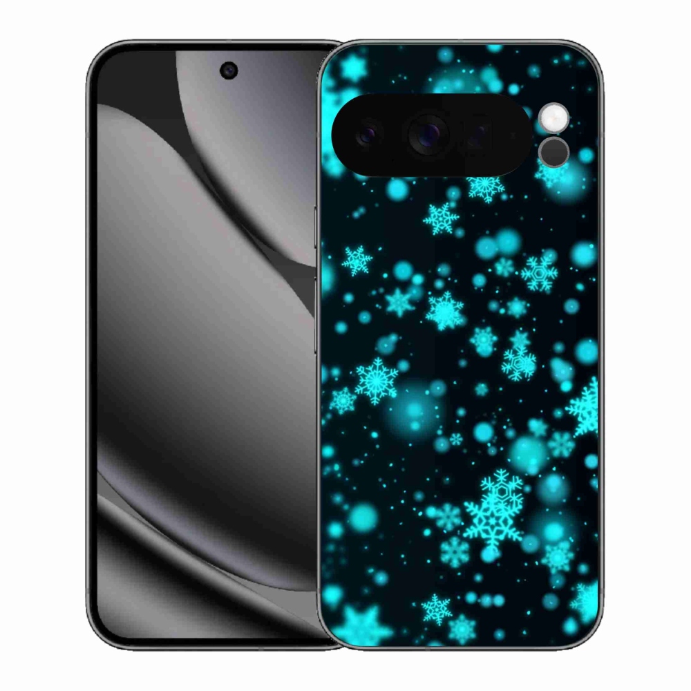 Gelový kryt mmCase na Google Pixel 10 Pro XL - sněhové vločky 1