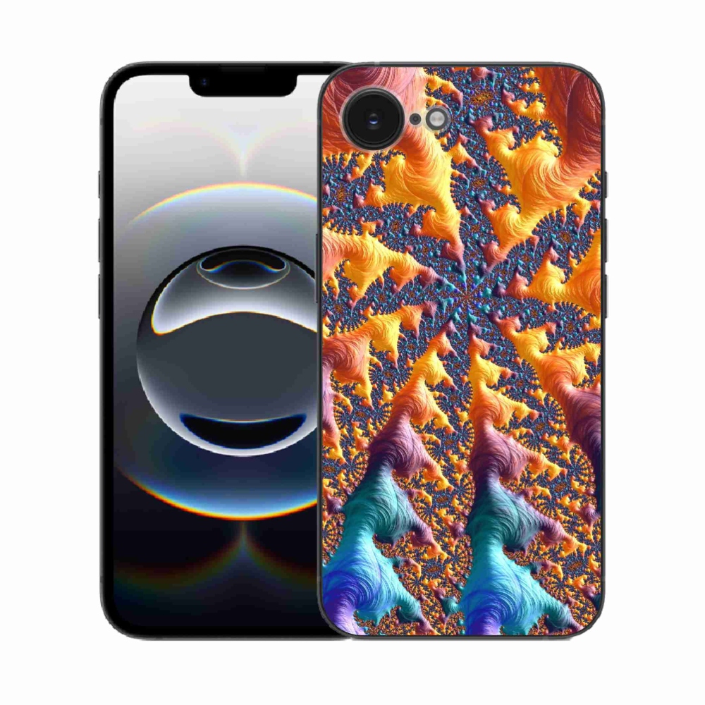 Gelový kryt mmCase na iPhone 16e - abstraktní motiv 23