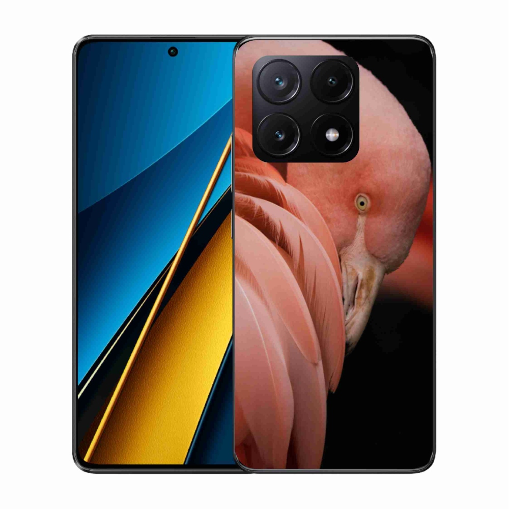 Gelový kryt mmCase na Xiaomi Poco X6 Pro 5G - plameňák 3