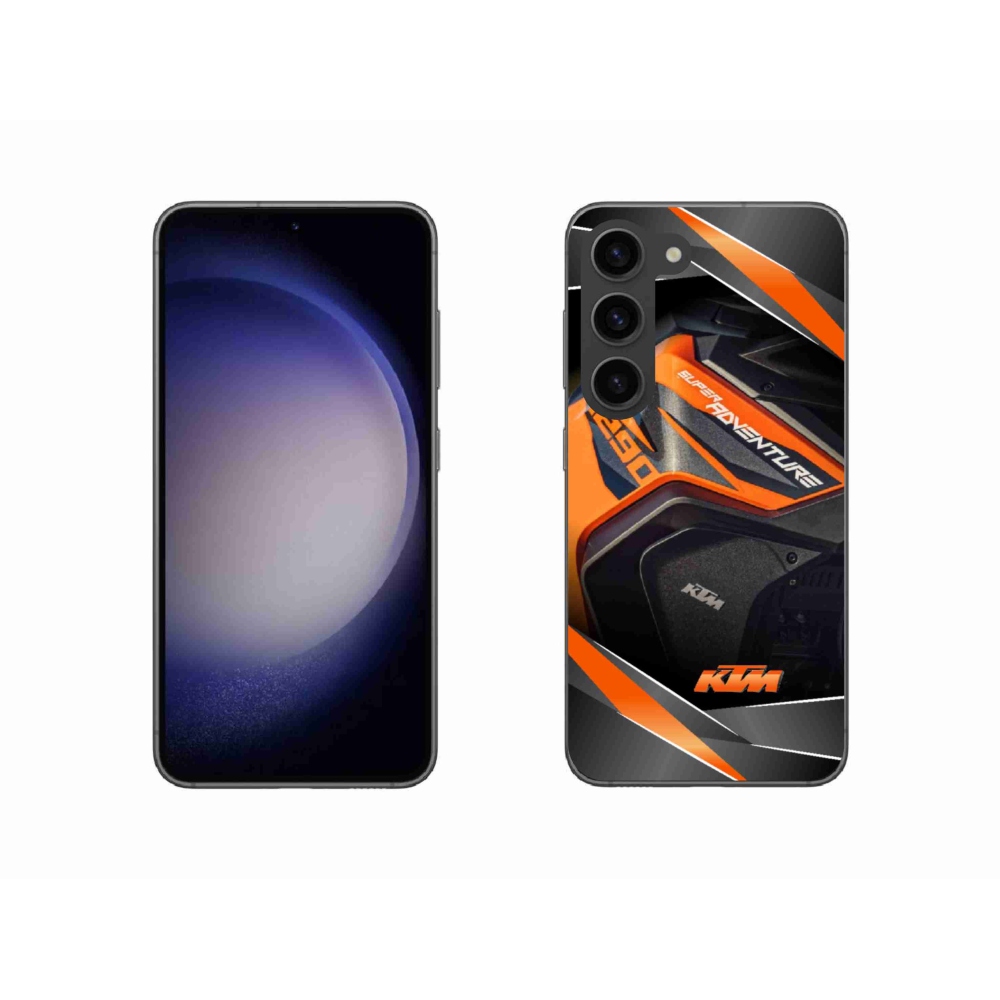 Gelový kryt mmCase na Samsung Galaxy S23 5G - motorka ktm