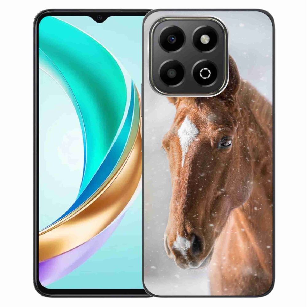Gelový kryt mmCase na Honor X6b - hnědý kůň 2