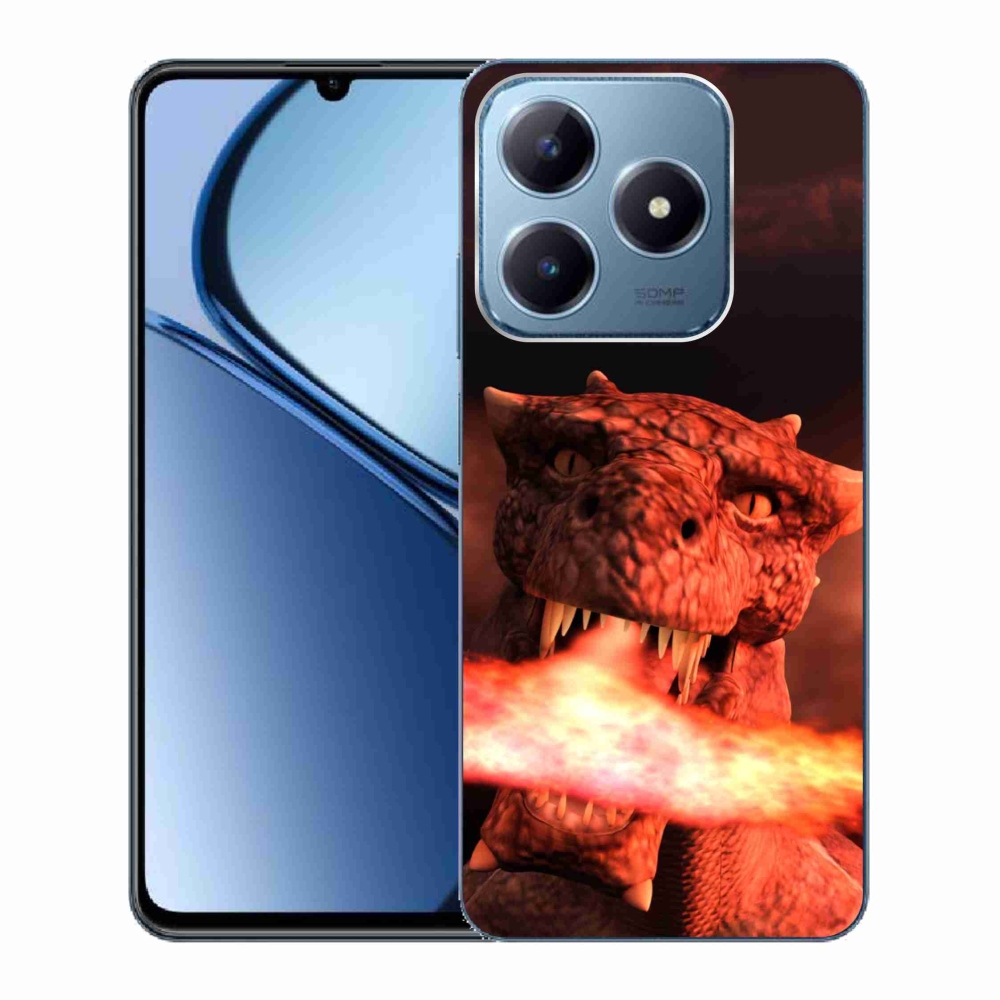 Gelový kryt mmCase na Realme C63 - drak