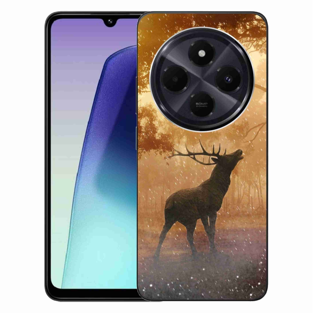 Gelový kryt mmCase na Xiaomi Redmi 14C/Poco C75 - jelen v říji